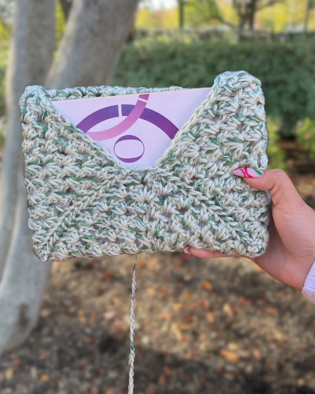 Crochet Envelope Style Book Case