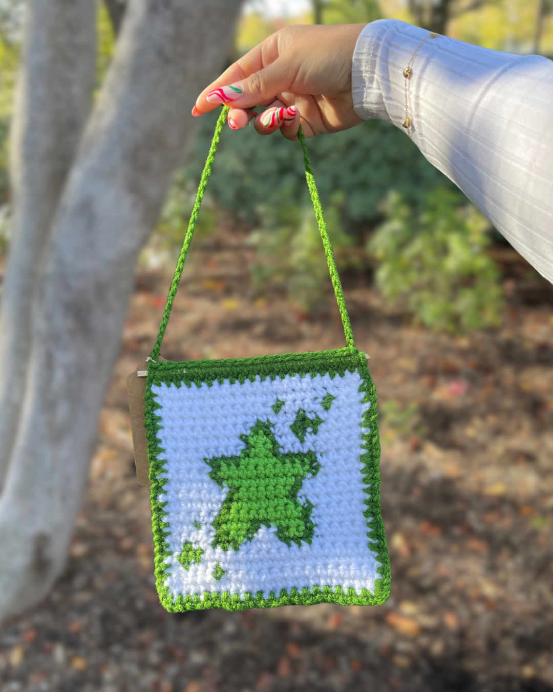 Crochet Green Star Tapestry