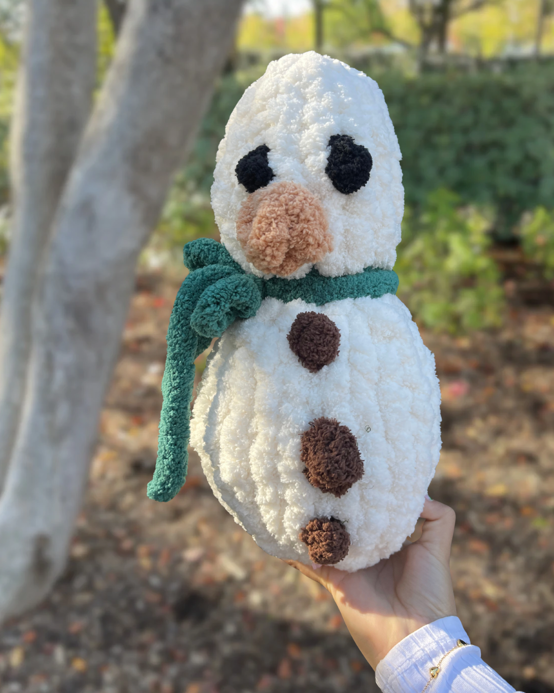 Finger Knit Snowmen - Medium