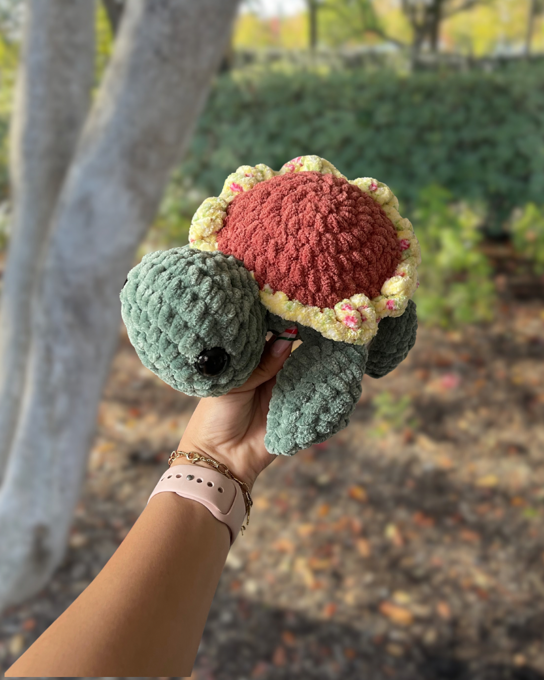 Crochet Sunflower Turtle