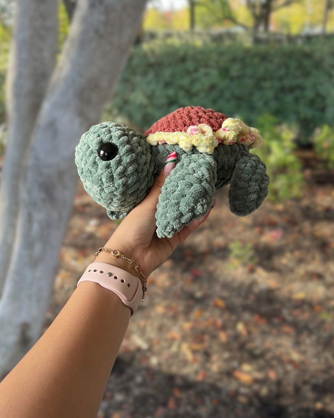 Crochet Sunflower Turtle