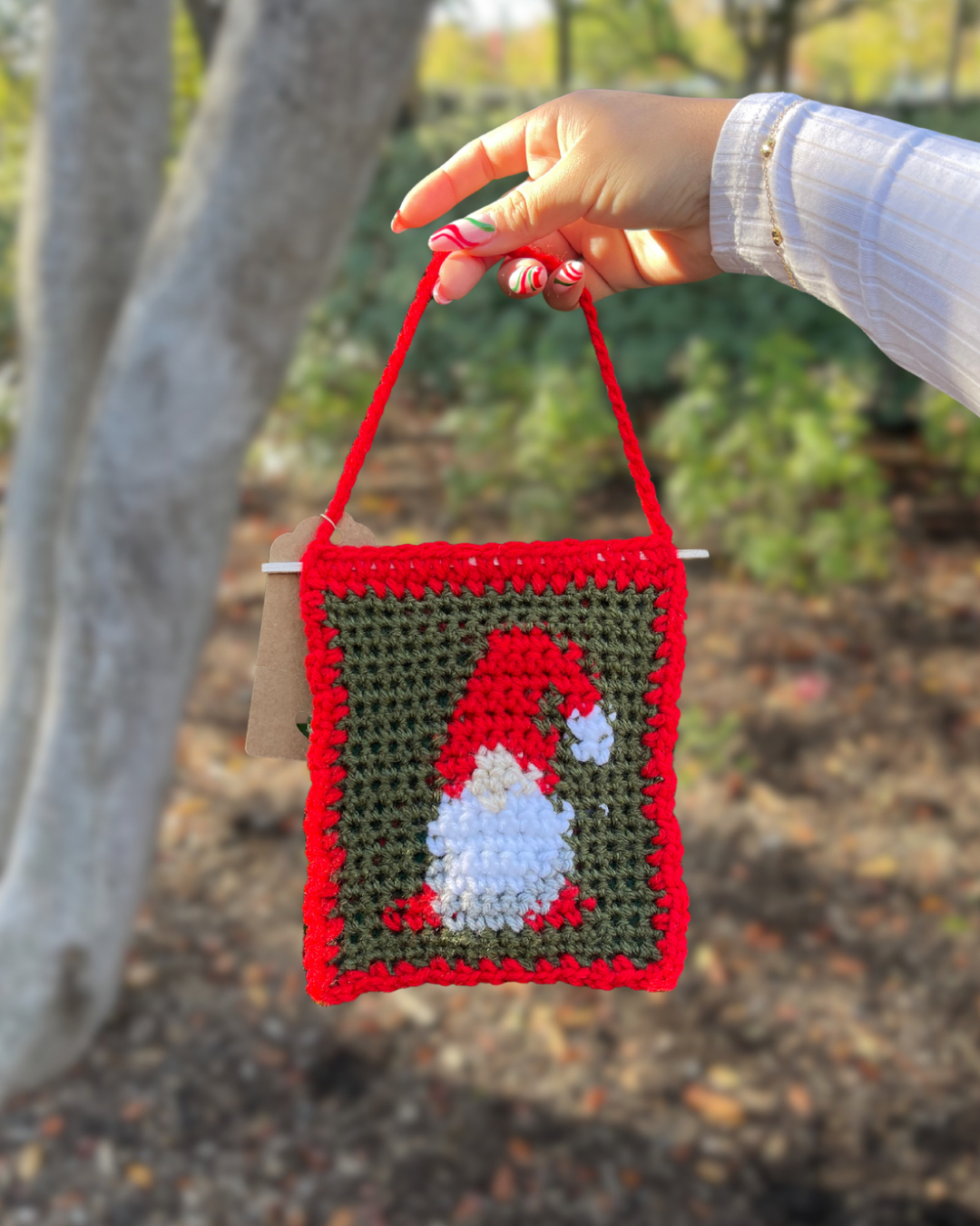 Crochet Christmas Gnome Tapestry