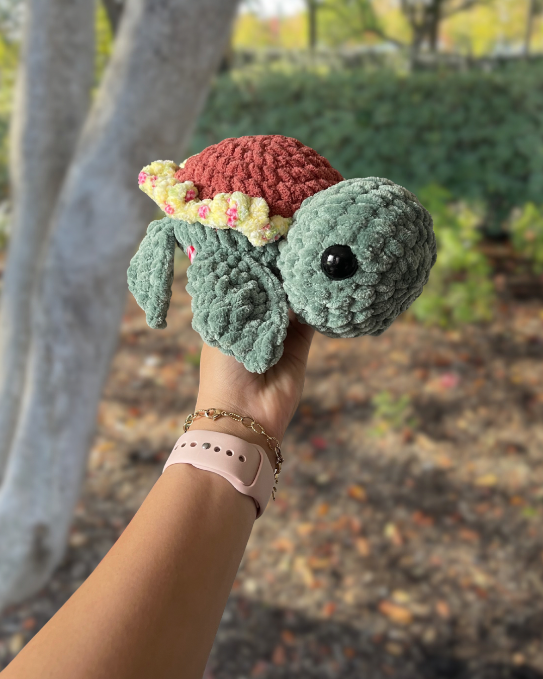 Crochet Sunflower Turtle