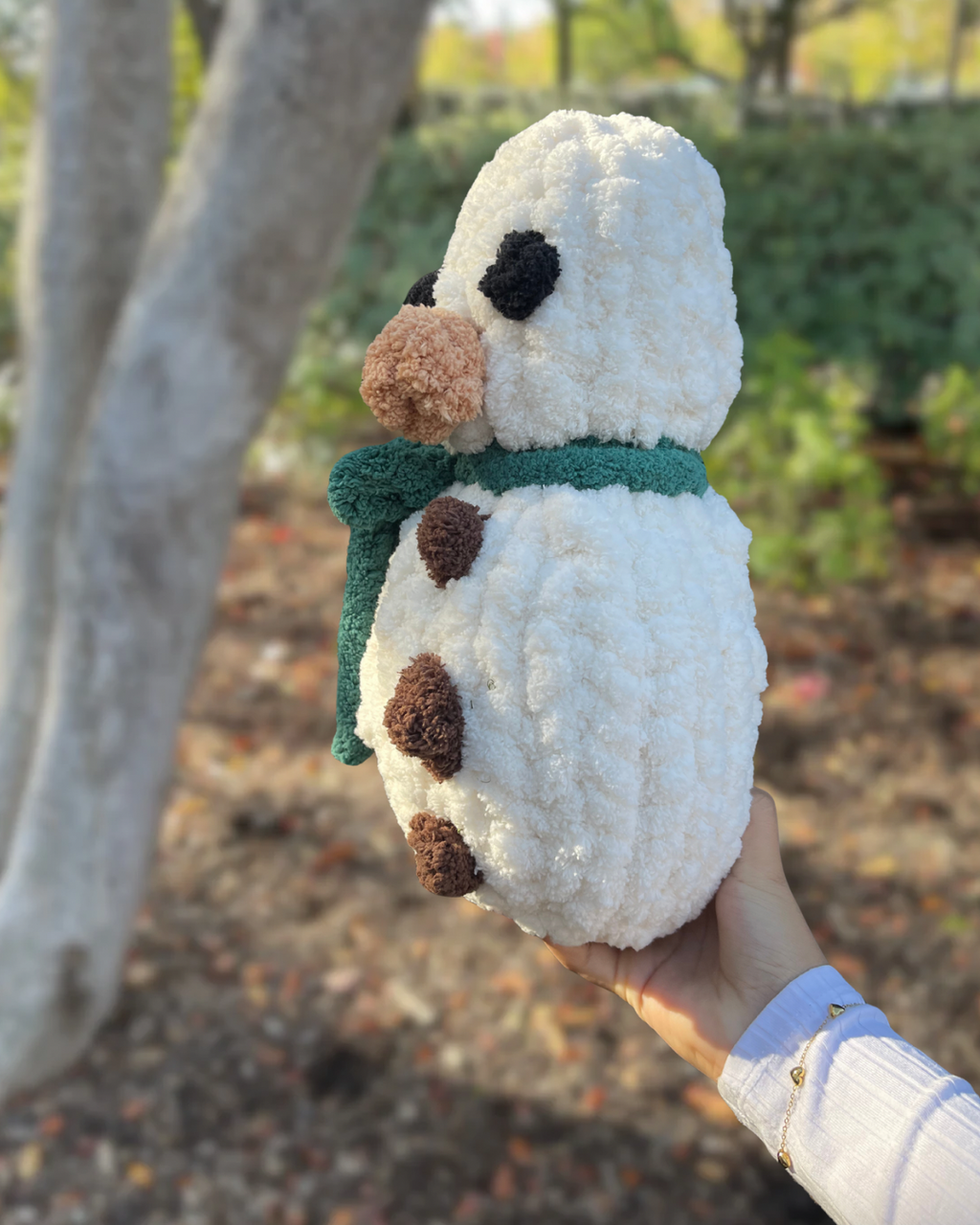 Finger Knit Snowmen - Medium