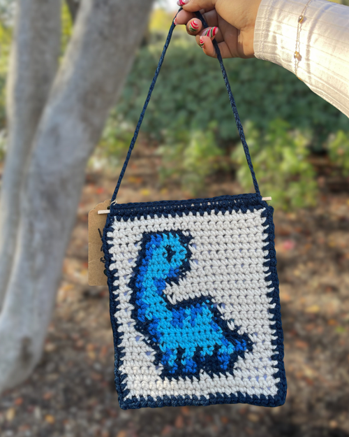 Crochet Blue Brontosaurus
